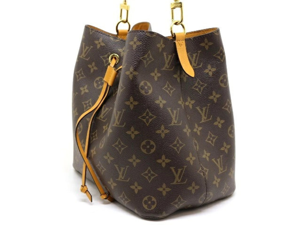 Louis Vuitton Monogram Noe Shoulder Neo Bag Saffron Brown